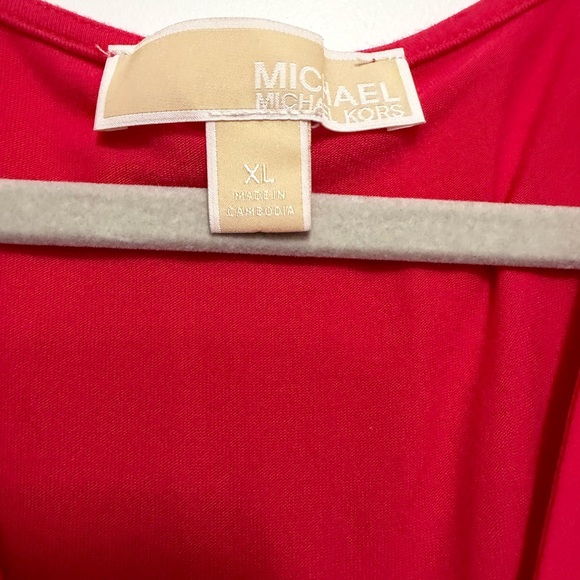 Michael Kors Vivid Pink Layered Tank Top - Picture 2 of 2